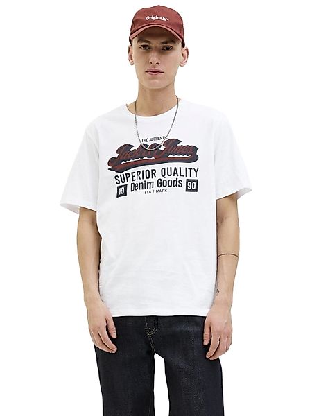 Jack & Jones Herren Rundhals T-Shirt JJELOGO TEE SS O-NECK 2 COL - Regular günstig online kaufen