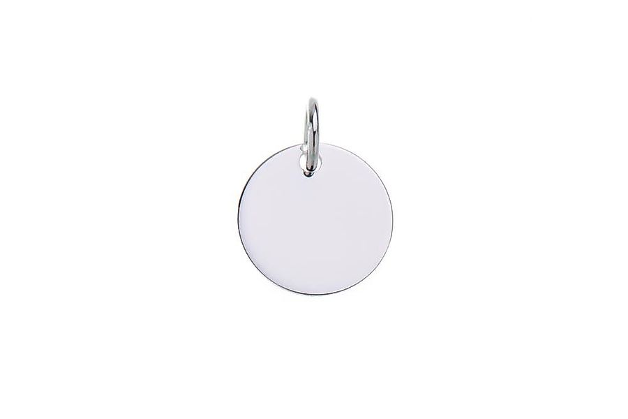 Silberkettenstore Kettenanhänger Gravuranhänger, rund - Gr. S - 925 Silber günstig online kaufen