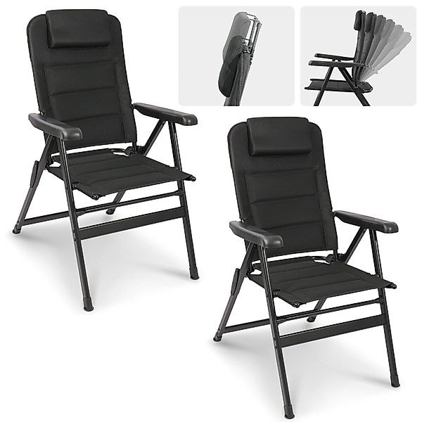 HOMECALL Gartenstuhl Hochlehner Campingstuhl Klappstühle Gepolstert günstig online kaufen