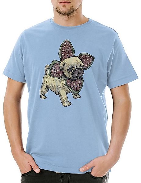 Urban Backwoods Print-Shirt Urban Backwoods Demo Pug Herren T-Shirt Hellbla günstig online kaufen