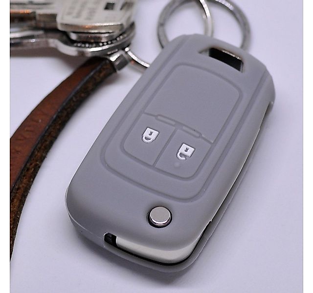 mt-key Schlüsseltasche Autoschlüssel Softcase Silikon Schutzhülle Grau, Ope günstig online kaufen