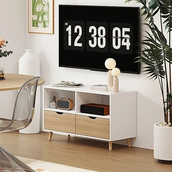 XDeer TV-Schrank TV-Schrank, TV-Kommode mit Schubladen, Offene Regale,TV-Bo günstig online kaufen