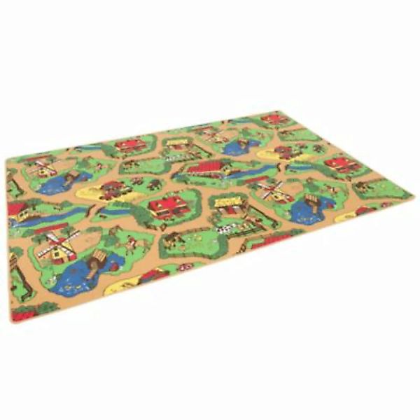 Snapstyle Kinder Spiel Teppich Bauernhof Spielteppiche beige Gr. 160 x 240 günstig online kaufen