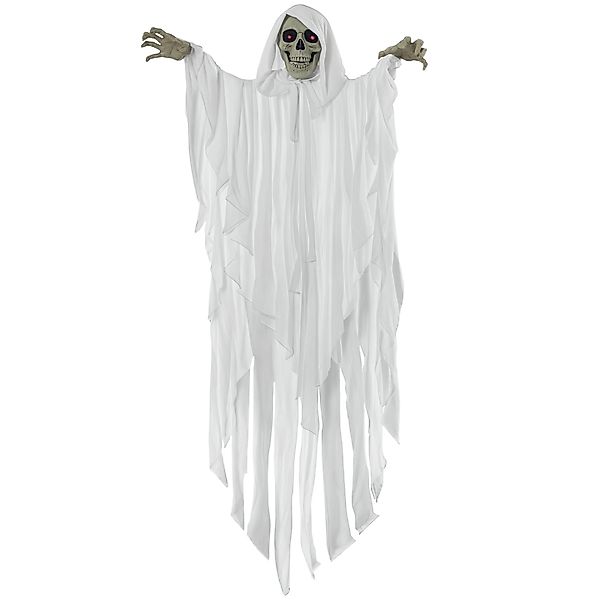 Outsunny Halloween Deko Gespenst 153 cm hängend Skelett mit Schädel und Aug günstig online kaufen