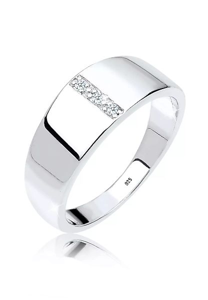 Elli DIAMONDS Verlobungsring "Basic Bandring Diamant (0.015 ct.) 925 Silber günstig online kaufen