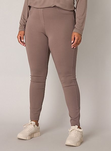 Base Level Curvy Treggings mit elastischem Bund und angedeuteten Eingriffta günstig online kaufen