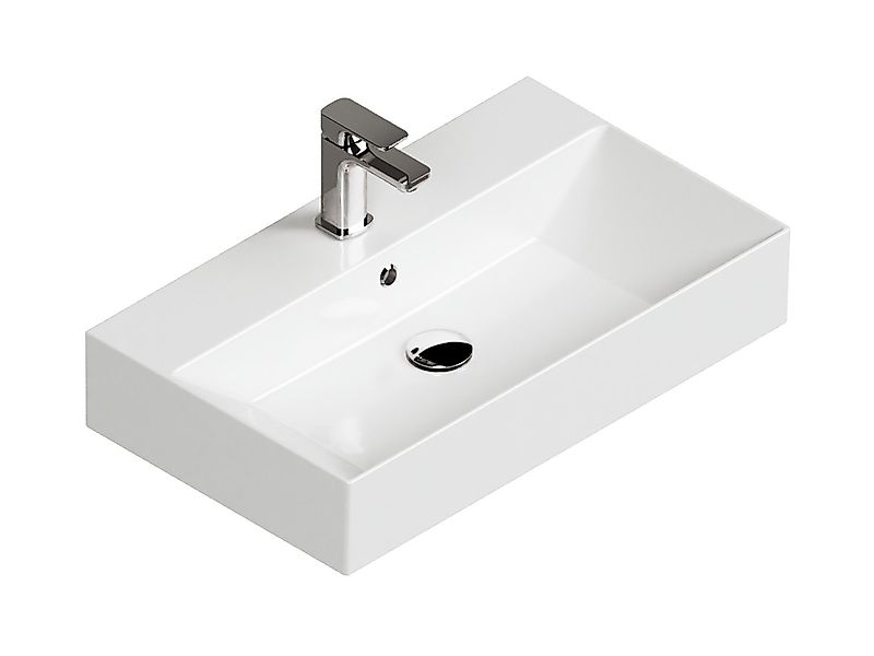 Aqua Bagno Waschbecken Aufsatzwaschbecken 70cm weiß günstig online kaufen