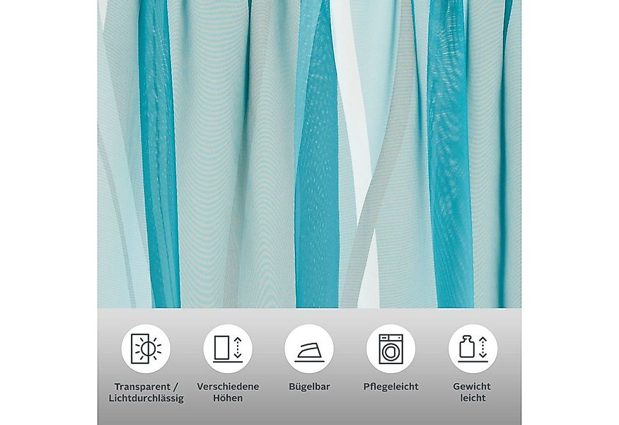 my home Gardine Dimona (2 St), Ösen, transparent, Voile, 2er-Set, transpare günstig online kaufen