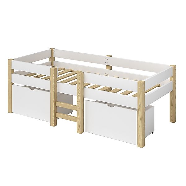 Bellabino Hochbett Aspy (Halbhochbett inkl. Lattenrot, günstig online kaufen
