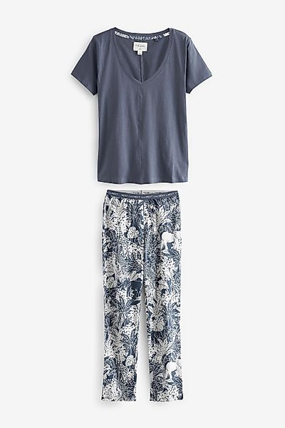 Next Pyjama Kurzärmeliger Baumwoll-Pyjama (2 tlg) günstig online kaufen