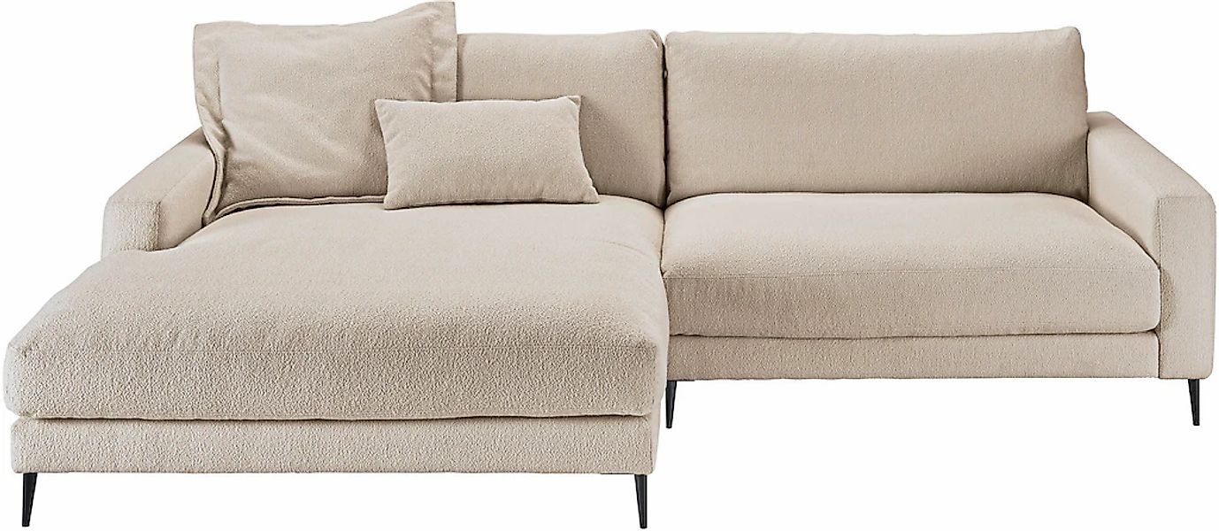 Home affaire Ecksofa "Downtown, B/T/H: 272/190/84 cm L-Form" weicher Sitzko günstig online kaufen