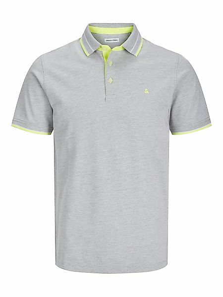 Jack&Jones Poloshirt mit Kontrastdetails Farbe hellgrau Größe: 7XL günstig online kaufen