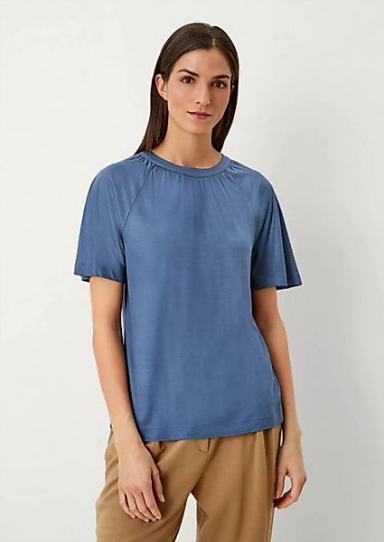 s.Oliver BLACK LABEL Kurzarmshirt Jerseyshirt aus Viskose günstig online kaufen