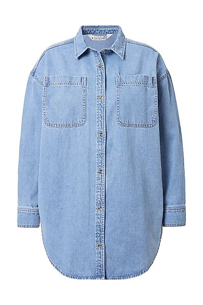 Studio Untold Hemdbluse Jeanshemd oversized Hemdkragen günstig online kaufen
