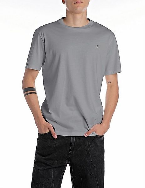 Replay T-Shirt mit Logostickerei auf der Brust günstig online kaufen