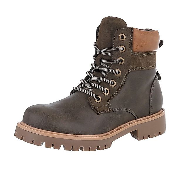 Ital-Design Damen Schnürschuhe Freizeit Stiefelette (87531892) günstig online kaufen