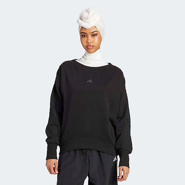 adidas Sportswear Sweatshirt "W CO FT SWT", sportlicher Stil, Bootsausschni günstig online kaufen