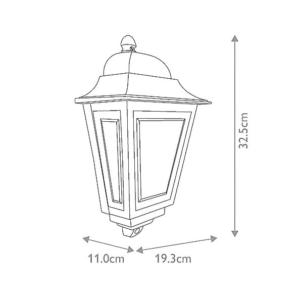 Außenwandlampe Deco Lane, bronze, Laterne, Aluminium, IP44 günstig online kaufen