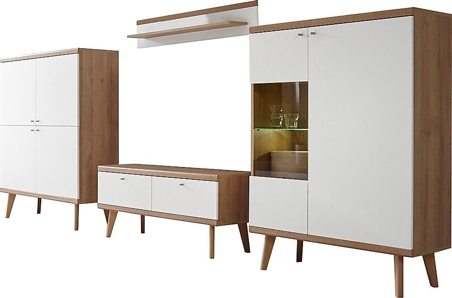 andas Wohnwand »Merle«, (Set, 4 St.) günstig online kaufen