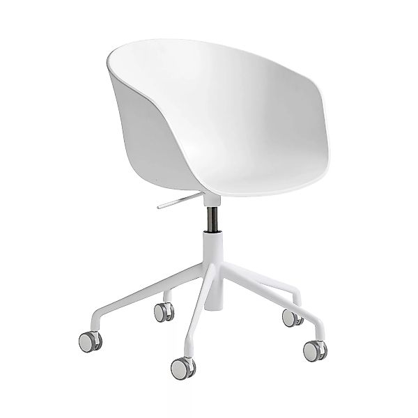 HAY - About a Chair AAC 52 Bürodrehstuhl höhenverstellbar - weiß/Sitzschale günstig online kaufen