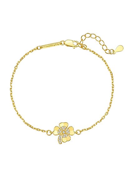 Hey Happiness Silberarmband Vierblättriges Kleeblatt mit günstig online kaufen