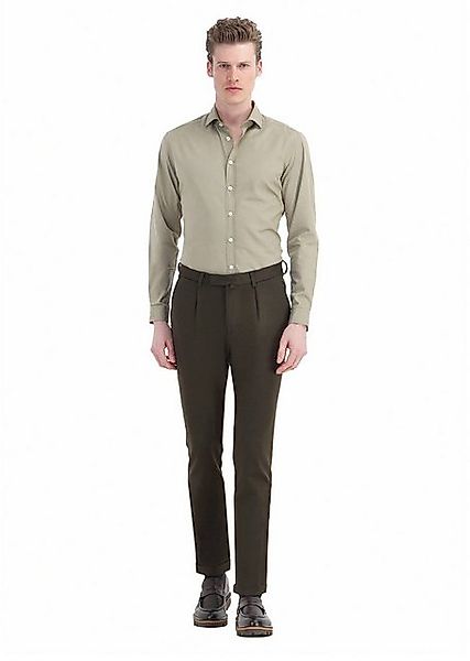 RAMSEY Chinohose Khaki Strick Regular Fit Freizeithose günstig online kaufen