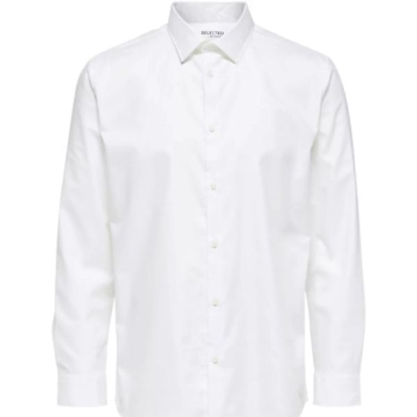 Selected  Blusen Regethan Classic Overhemd Wit günstig online kaufen