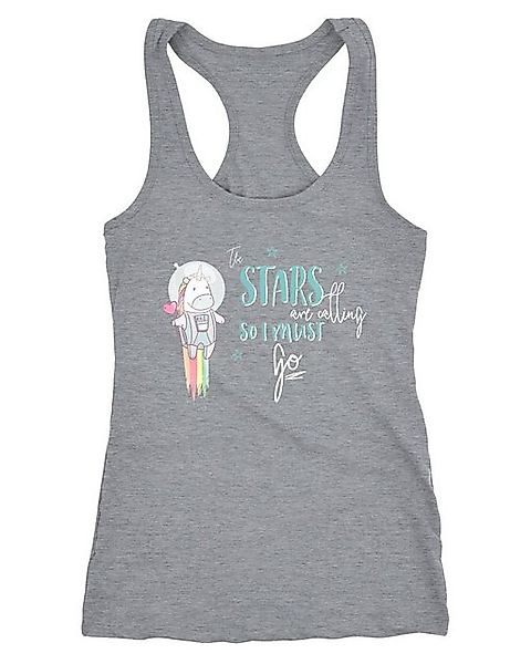 MoonWorks Tanktop Damen Tanktop Astronaut Einhorn Unicorn the stars are cal günstig online kaufen