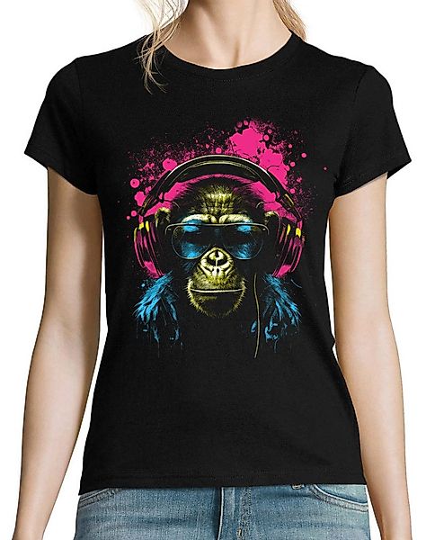 Youth Designz Print-Shirt Affe mit Headset günstig online kaufen