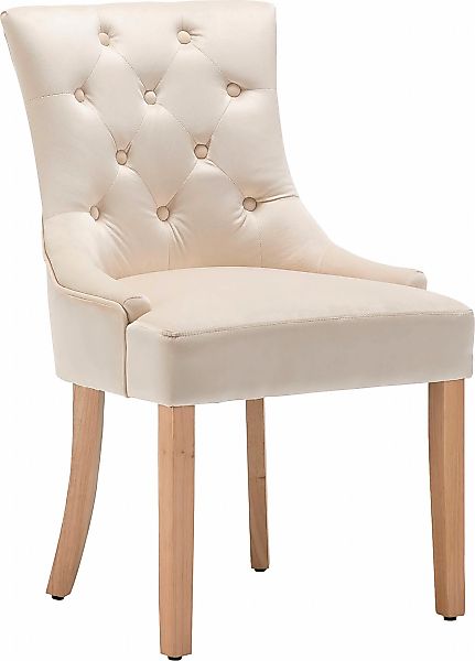 Leonique 4-Fußstuhl "Doncaster" (Set) 2 Stk.mit Knopfheftung im Rücken günstig online kaufen