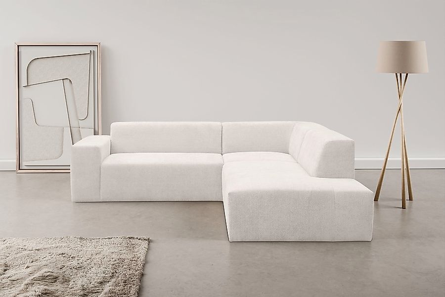 WERK2 Ecksofa "Zeus-M, tolles Sofa mit schönen Details, L-Form", Curvy Tren günstig online kaufen