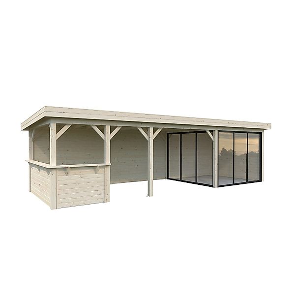 Palmako Pavillon Lenna Set 415 Slide Naturbelassen 876 cm x 300 cm FSC® günstig online kaufen