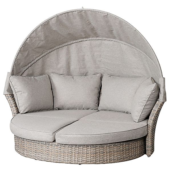 riess-ambiente Loungebett SEATTLE 195cm taupe, Einzelartikel günstig online kaufen