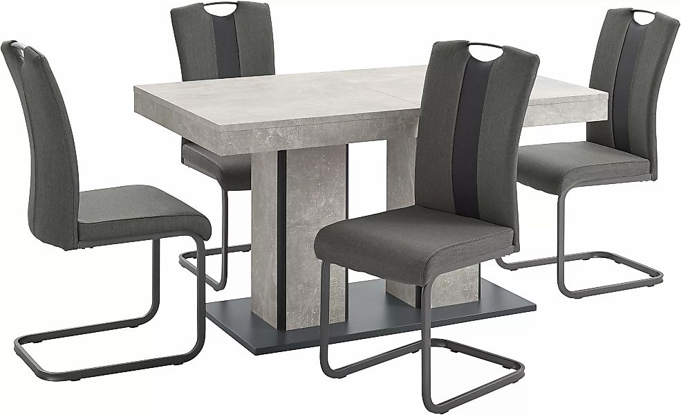 HELA Essgruppe "ROSE", (Set, 5 tlg.), bestehend aus einem Tisch 140-180 cm günstig online kaufen