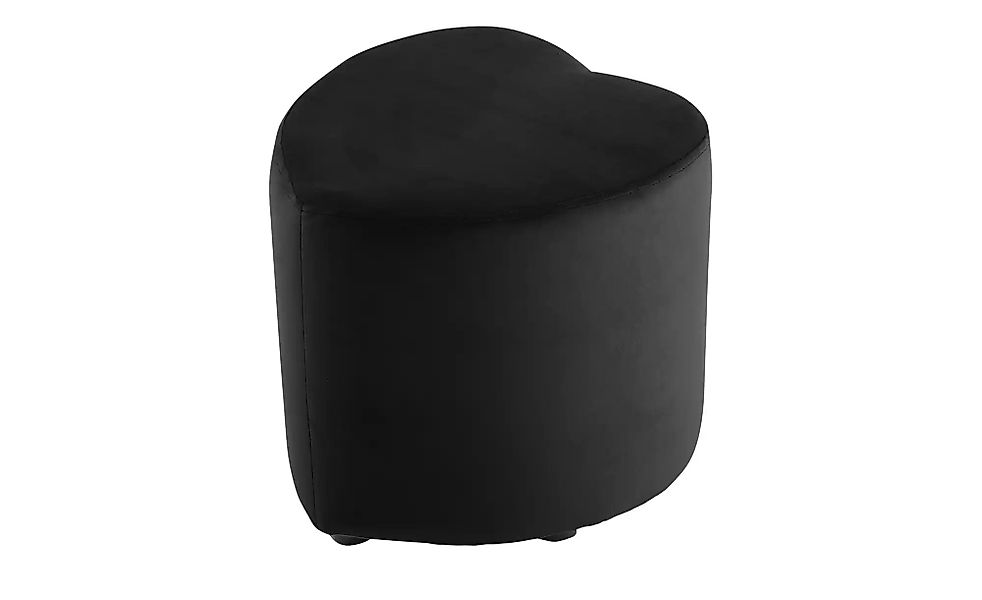 Hocker  Love ¦ schwarz ¦ Maße (cm): B: 45 H: 47 T: 47 Polstermöbel > Hocker günstig online kaufen