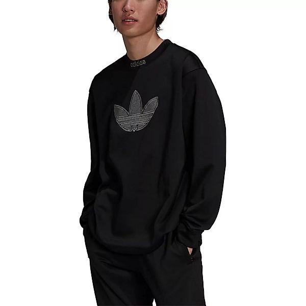 Adidas Originals Logo Crew Kapuzenpullover 2XL Black günstig online kaufen