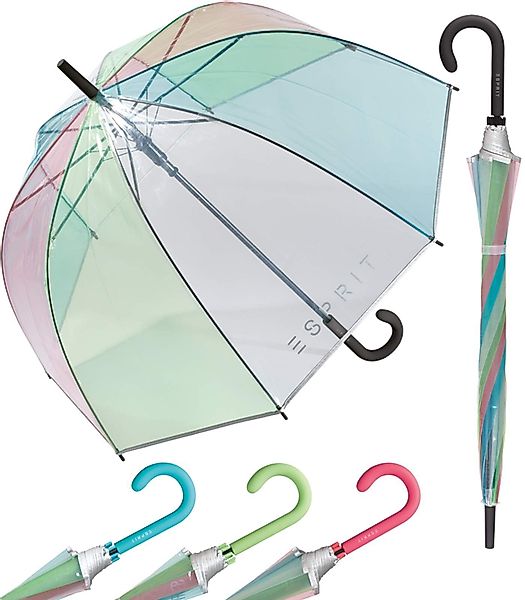 Esprit Stockregenschirm Glockenschirm mit Automatik transparent, günstig online kaufen