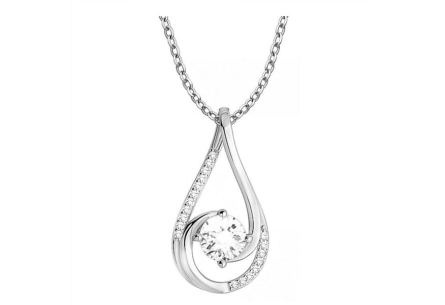 Sofia Milani Kette mit Anhänger Oval, 925 Silber Damen Schmuck - N0875 günstig online kaufen