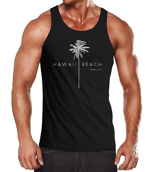 Neverless Tanktop Herren Tank-Top Hawaii Beach Palme Muskelshirt Muscle Shi günstig online kaufen