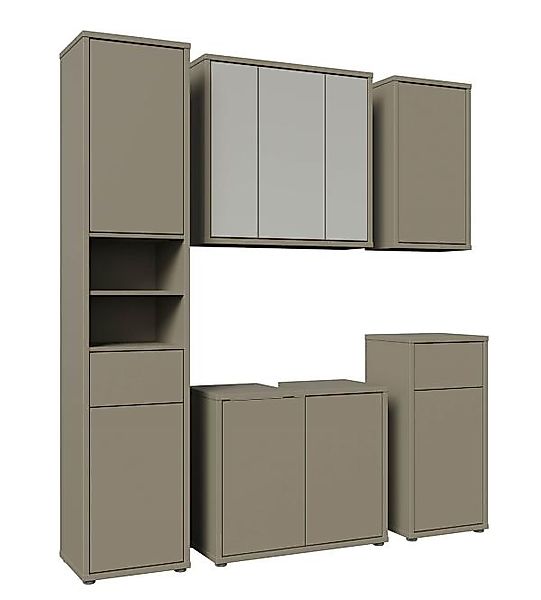 Bad-Unterschrank 1-türig ca. 40x84x35 cm Taupe günstig online kaufen
