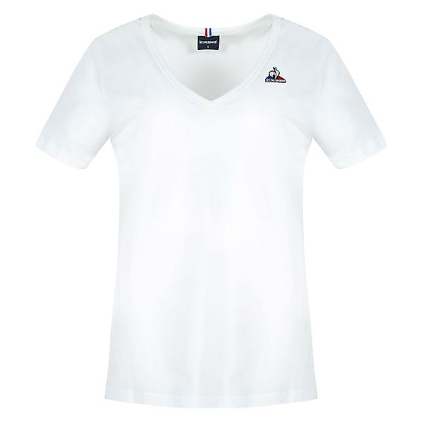 Le Coq Sportif Ess N°1 Kurzarm V-ausschnitt T-shirt L New Optical White günstig online kaufen