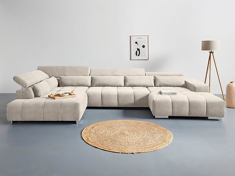 COTTA Wohnlandschaft Orion U-Form, mit Kopfteilverstellung günstig online kaufen