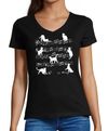 MyDesign24 T-Shirt Damen Katzen Print Shirt günstig online kaufen