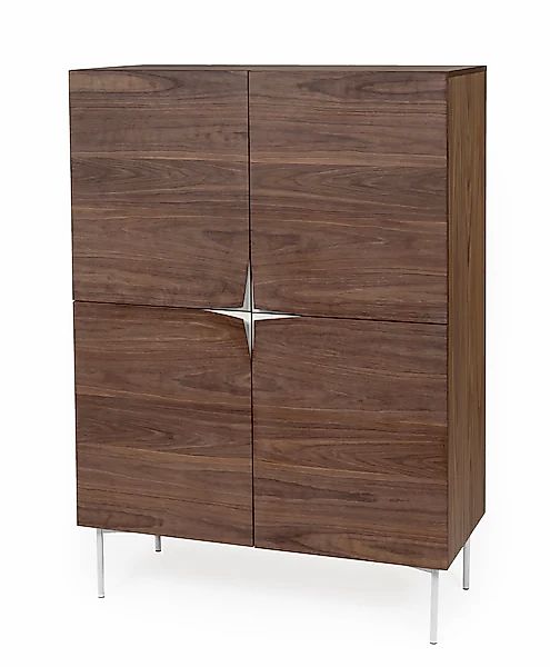 Woodman Highboard, Kommode mit Holzfurnier aus Eiche, im Skandinavischen De günstig online kaufen