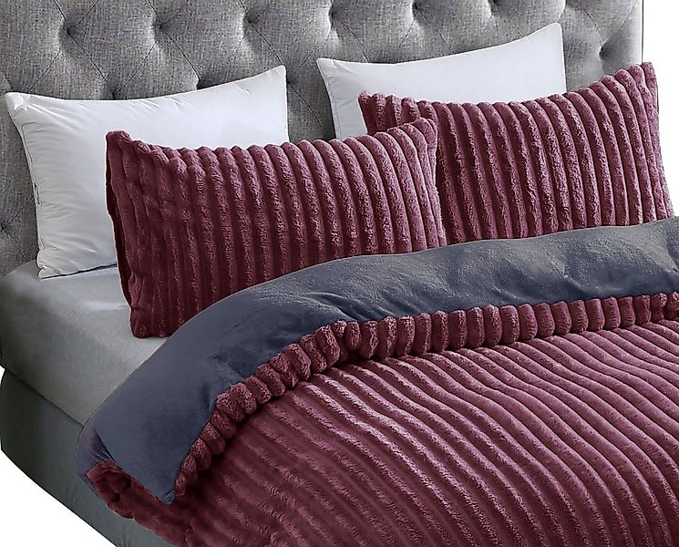 Leonado Vicenti Bettwäsche CORD Optik, Teddy Plüsch, Cashmere Touch, Fleece günstig online kaufen