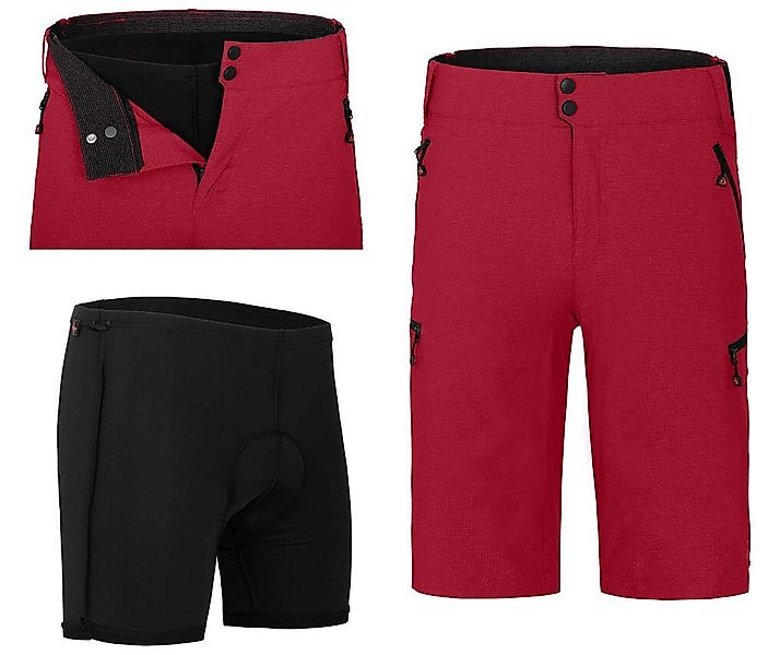 Fahrradhose PORVOO Bermuda (mit gepolsterter Innenhose) günstig online kaufen