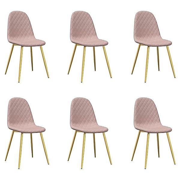 vidaXL Esszimmerstuhl Esszimmerstühle 6 Stk. Rosa günstig online kaufen