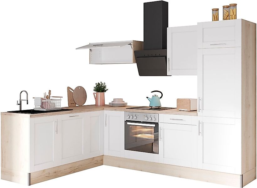 OPTIFIT Küche "Ahus", 200 x 270 cm breit, wahlweise mit E-Geräten, Soft Clo günstig online kaufen