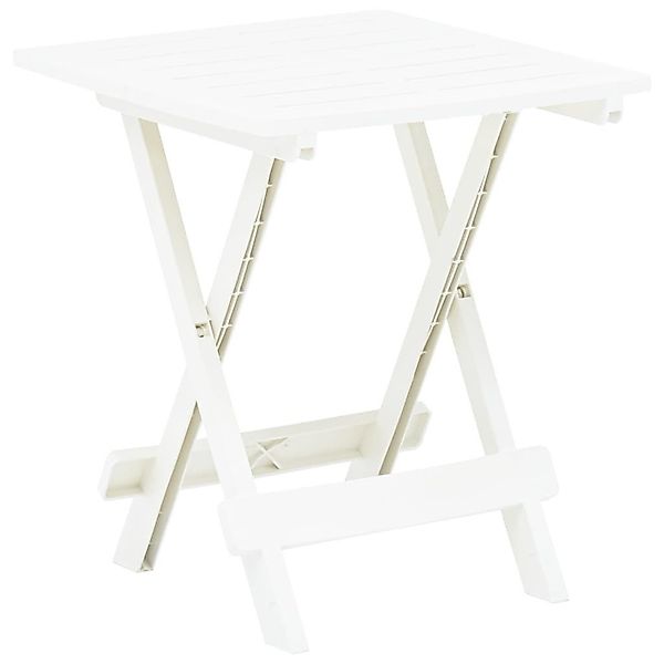 vidaXL Gartentisch Gartentisch Klappbar Weiß 45x43x50 günstig online kaufen