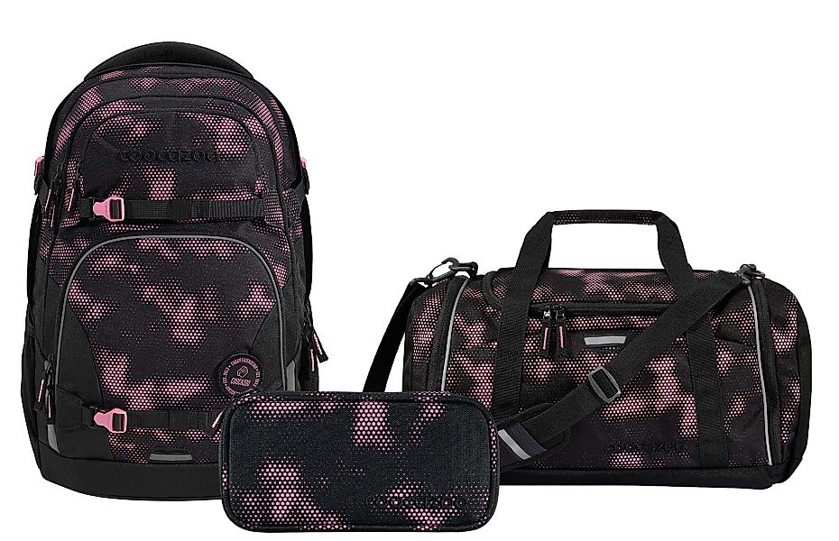 coocazoo Schulranzen Schulrucksack-Set PORTER Pink Illusion günstig online kaufen